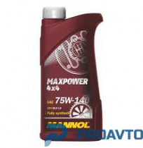 Масло трансмиссионное синтетическое Mannol 4х4 Maxpower 75W-140, 1л