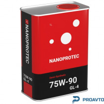Масло трансмиссионное синтетическое NANOPROTEC GL-4 Semi-Synthetic 75W-90, 1л
