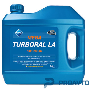 Aral Масло моторное полусинтетическое MegaTurboral LA 10W-40, 4л, 13965 - Картинка 1