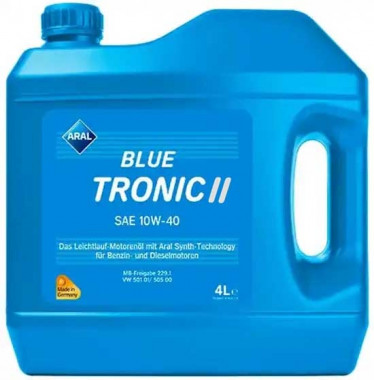 Aral Масло моторное полусинтетичесское Aral BlueTronic (II) 10W-40 4л 15F075 - Картинка 1