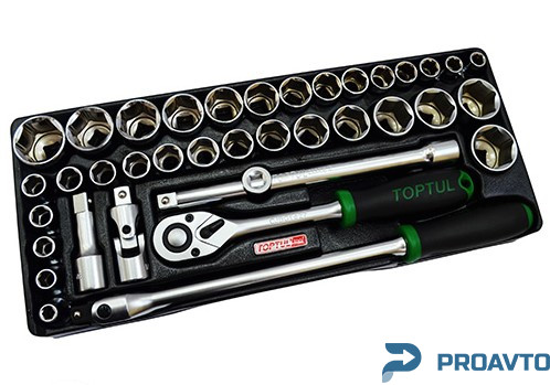 Toptul Набор инструмента 1/2" (дюйм+метр.) 38ед. TOPTUL GCAD3803 - Картинка 3
