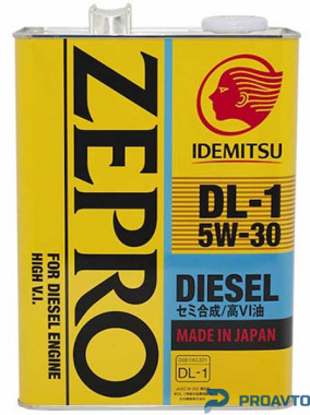 Idemitsu Масло моторное полусинтетическое Idemitsu Zepro Diesel DL-1 5W-30, 4л, 2156041 - Картинка 1