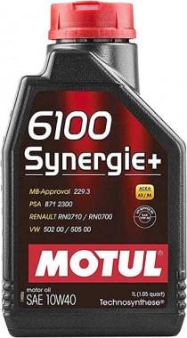 Motul Масло моторное полусинтетическое Motul 6100 SYNERGIE+ 10W-40  1л  108646 - Картинка 1