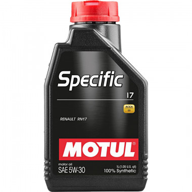 Motul Масло моторное синтетическое Motul Specific 17 SAE 5W-30 1л. 109840 - Картинка 1