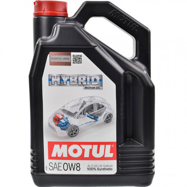 Motul Масло моторное синтетическое Motul Hybrid SAE 0W8 4л. 107156 - Картинка 1