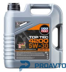 Liqui Moly Масло моторное синтетическое LiquiMoly Top Tec 4200 5W-30, 4л 3715 - Картинка 1
