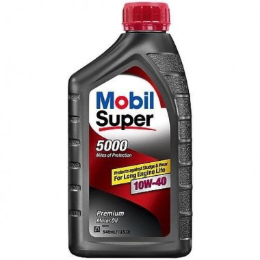 Mobil (usa) Масло моторное  Mobil Super 5000 10W-40, 0.946 л., 98LM11 - Картинка 1