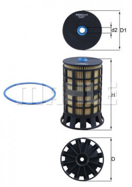 Mahle Топливный фильтр MAHLE KX 606D - Картинка 1