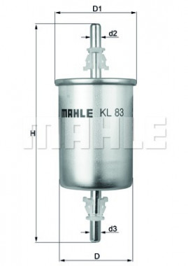 Mahle Топливный фильтр MAHLE KL 83 - Картинка 1