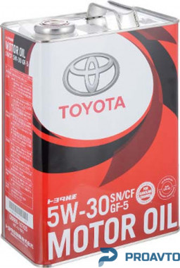 Toyota Масло моторное синтетическое Toyota SN 5W-30, 4л, 0888010705 - Картинка 1